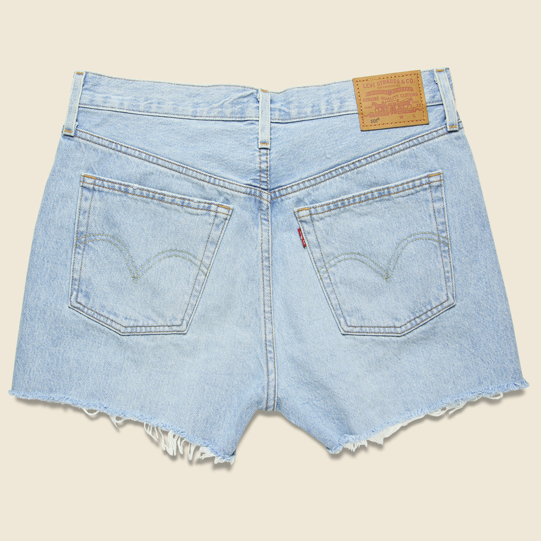 501 High Rise Short - Washed Indigo - Levis Premium - STAG Provisions - W - Shorts - Solid