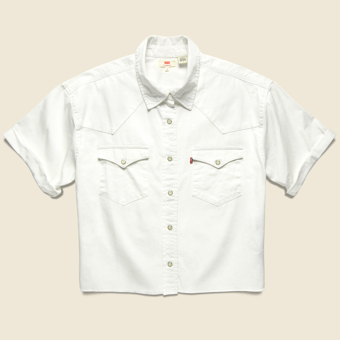 Levis Premium Sunny Western Shirt - Bright White
