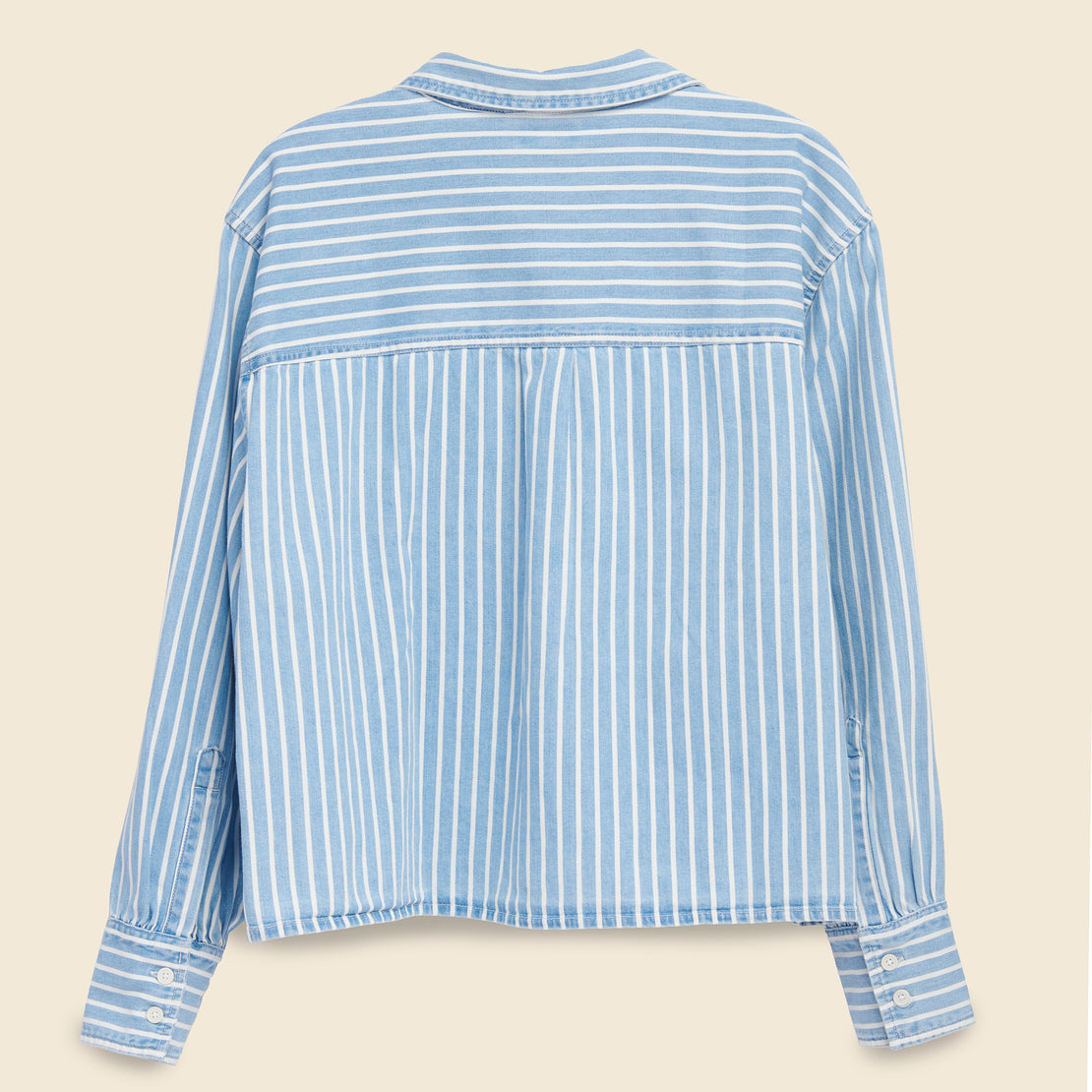 Zoey Pleat Utility Shirt - Line Dance Stripe - Levis Premium - STAG Provisions - W - Tops - L/S Woven
