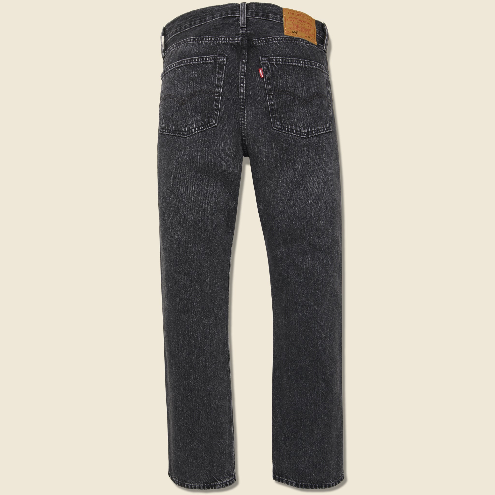 501 Straight Jean - Worn in Black - Levis Premium - STAG Provisions - Pants - Denim