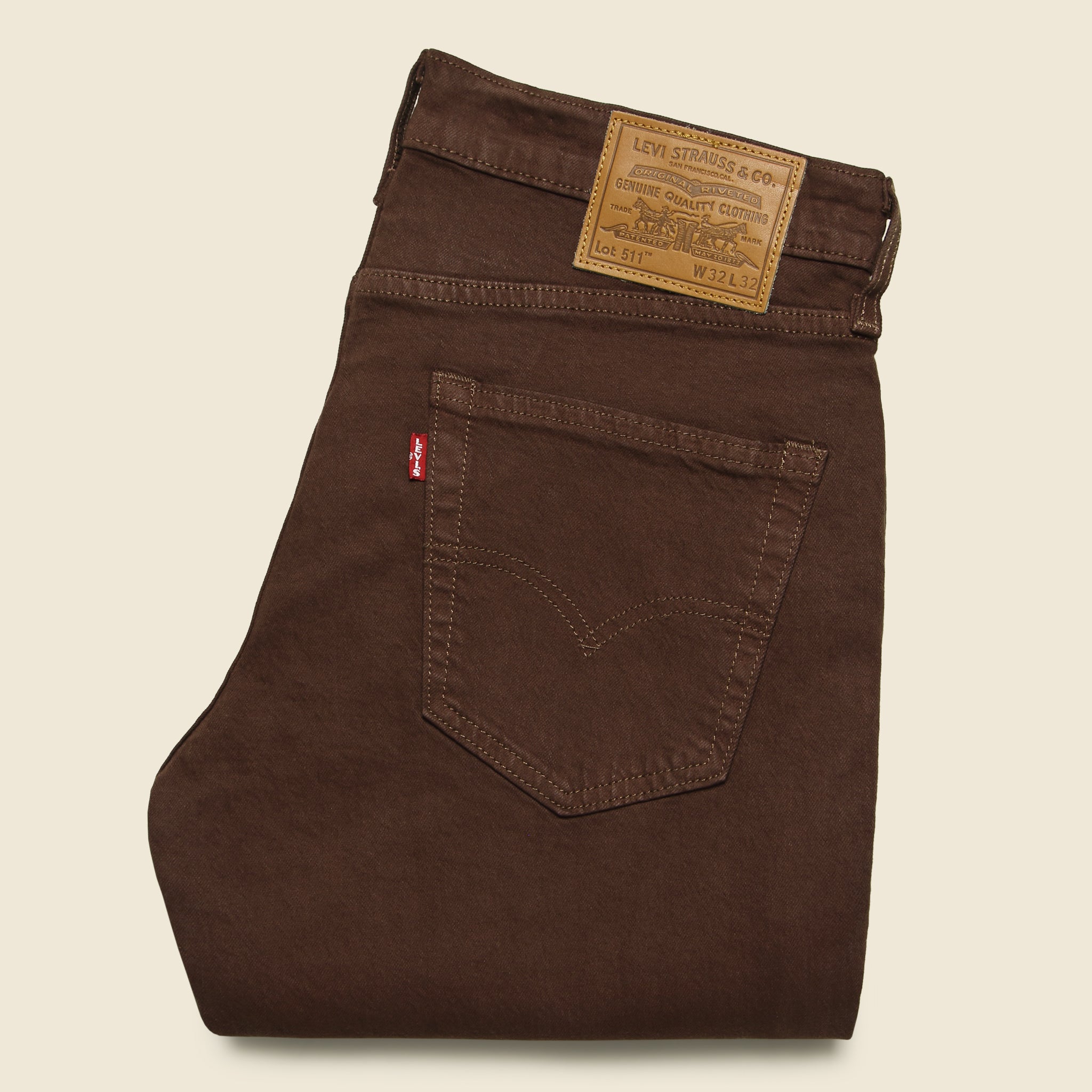 511 Slim Jean - Brown - Levis Premium - STAG Provisions - Pants - Denim
