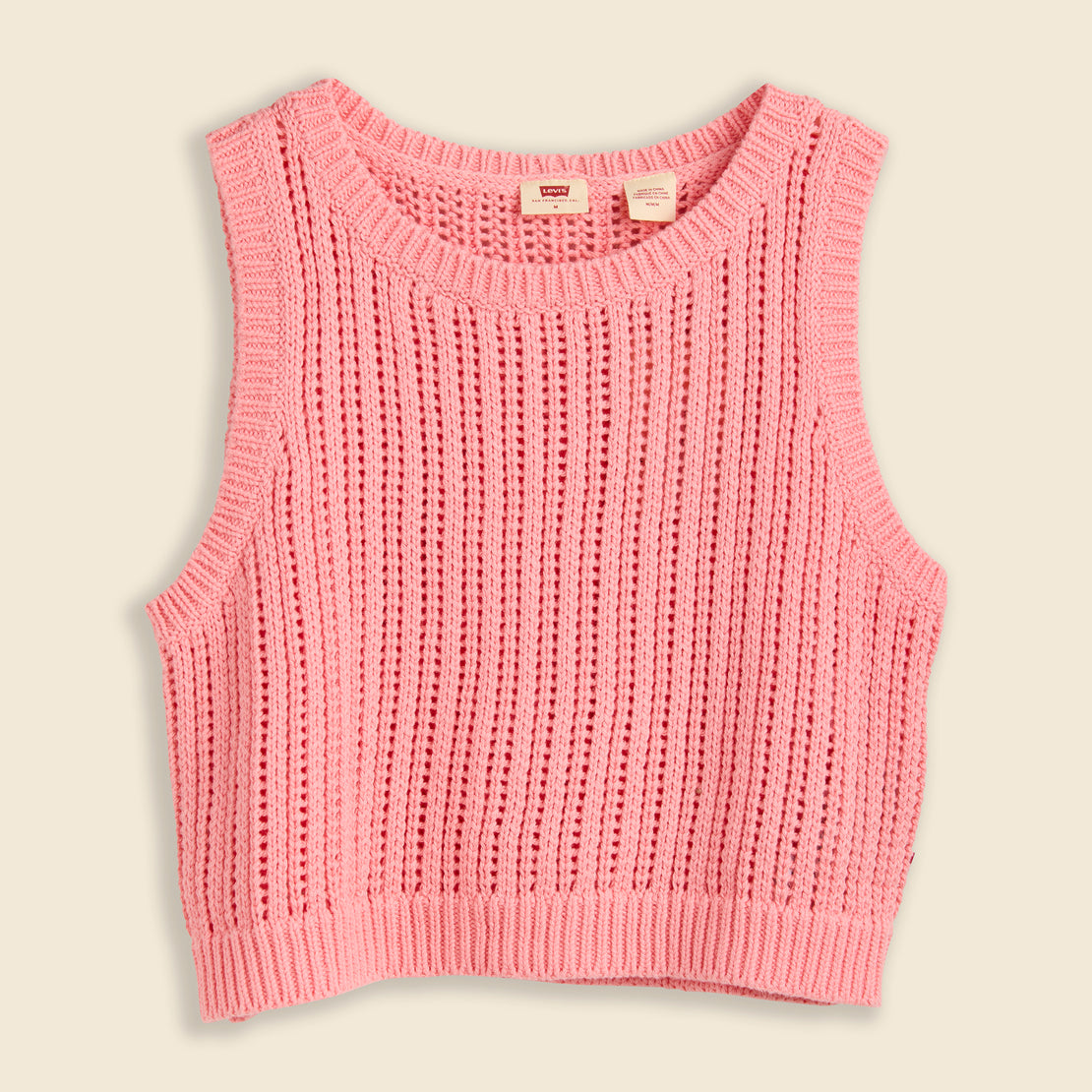 Levis Premium Baby Blue Sweater Vest - Quartz Pink