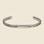 Pantheon Leaf Stamp Cuff - Sterling Silver - LHN Jewelry - STAG Provisions - Accessories - Cuffs