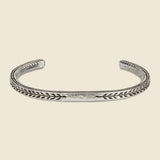 Pantheon Leaf Stamp Cuff - Sterling Silver - LHN Jewelry - STAG Provisions - Accessories - Cuffs