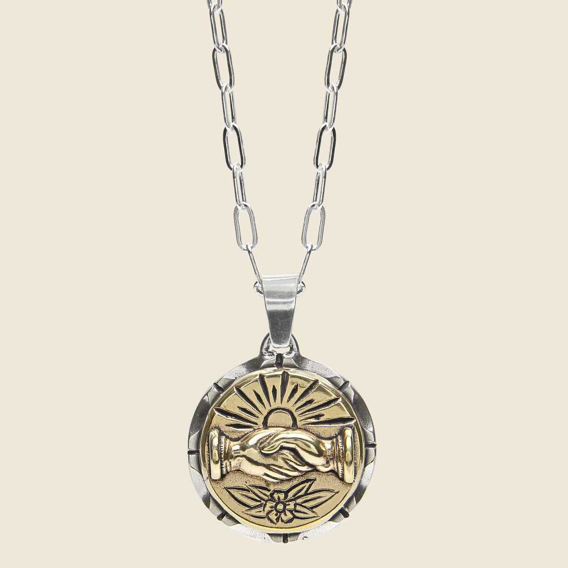 LHN Jewelry Fellowship Souvenir Necklace - Silver/Brass