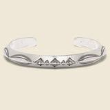 Geo Triangle Stamp Cuff VII - Sterling Silver - LHN Jewelry - STAG Provisions - Accessories - Cuffs