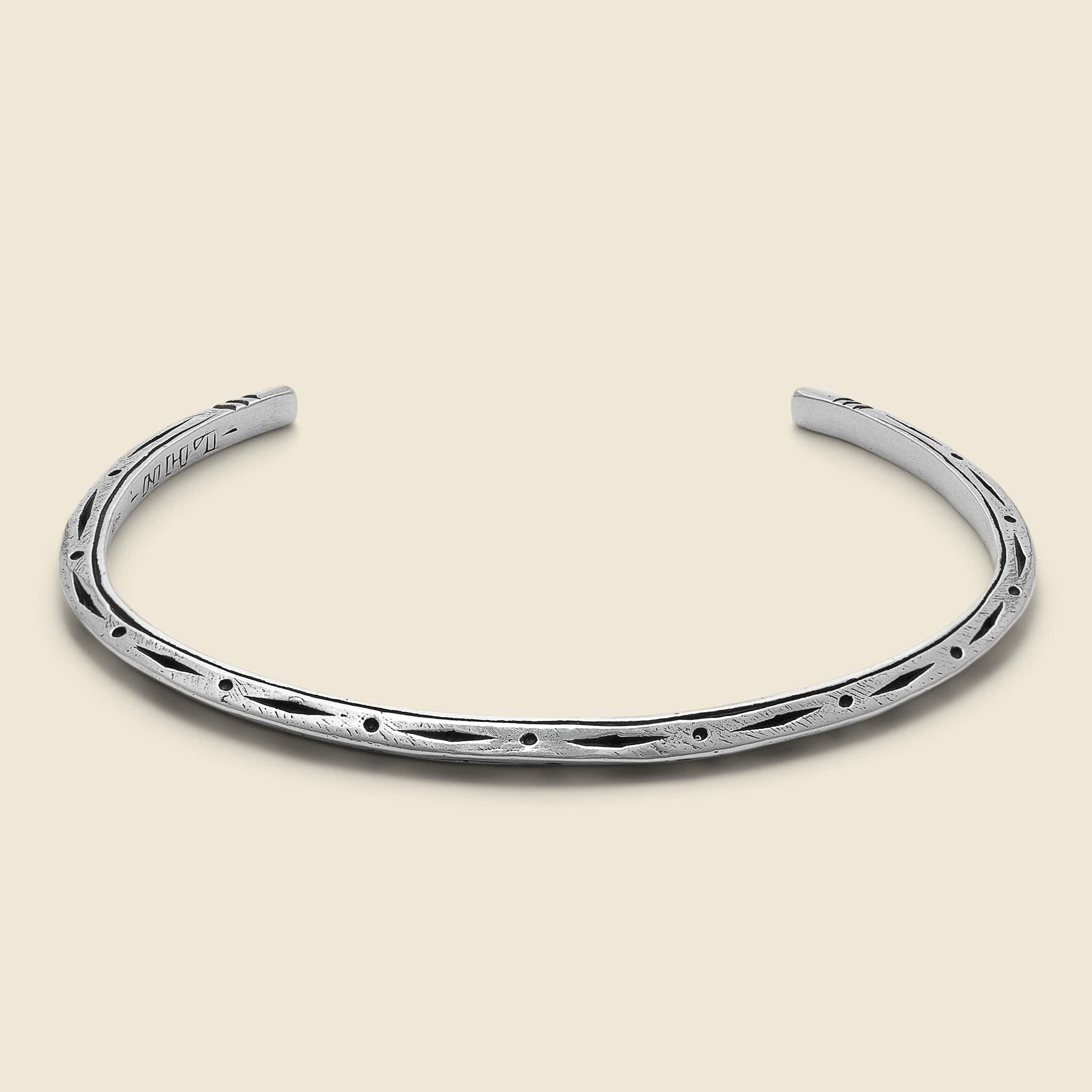 Tosca Diamond Stamp Cuff - Sterling Silver - LHN Jewelry - STAG Provisions - Accessories - Cuffs