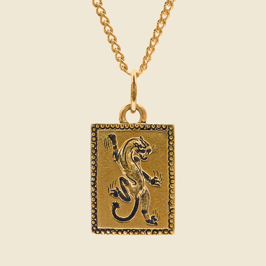 LHN Jewelry Panther Necklace - Brass