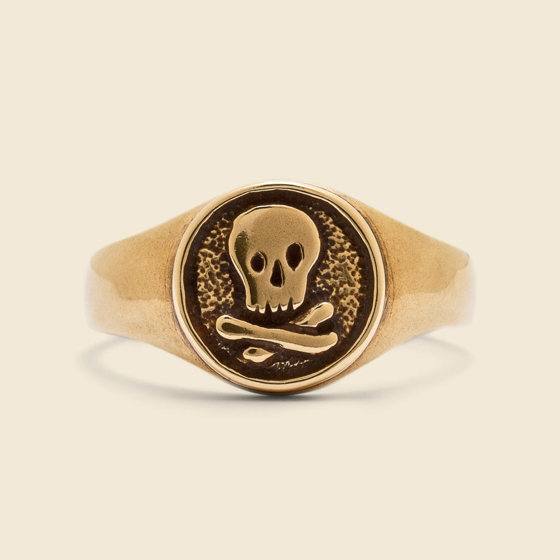 Mini Skull Ring - Brass - LHN Jewelry - STAG Provisions - Accessories - Rings