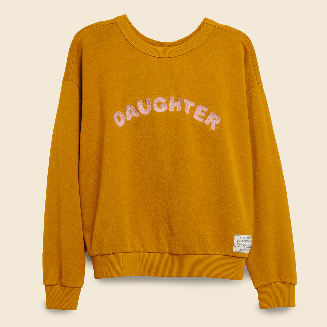 Fort Lonesome DAUGHTER Sweatshirt - Gold/Pink