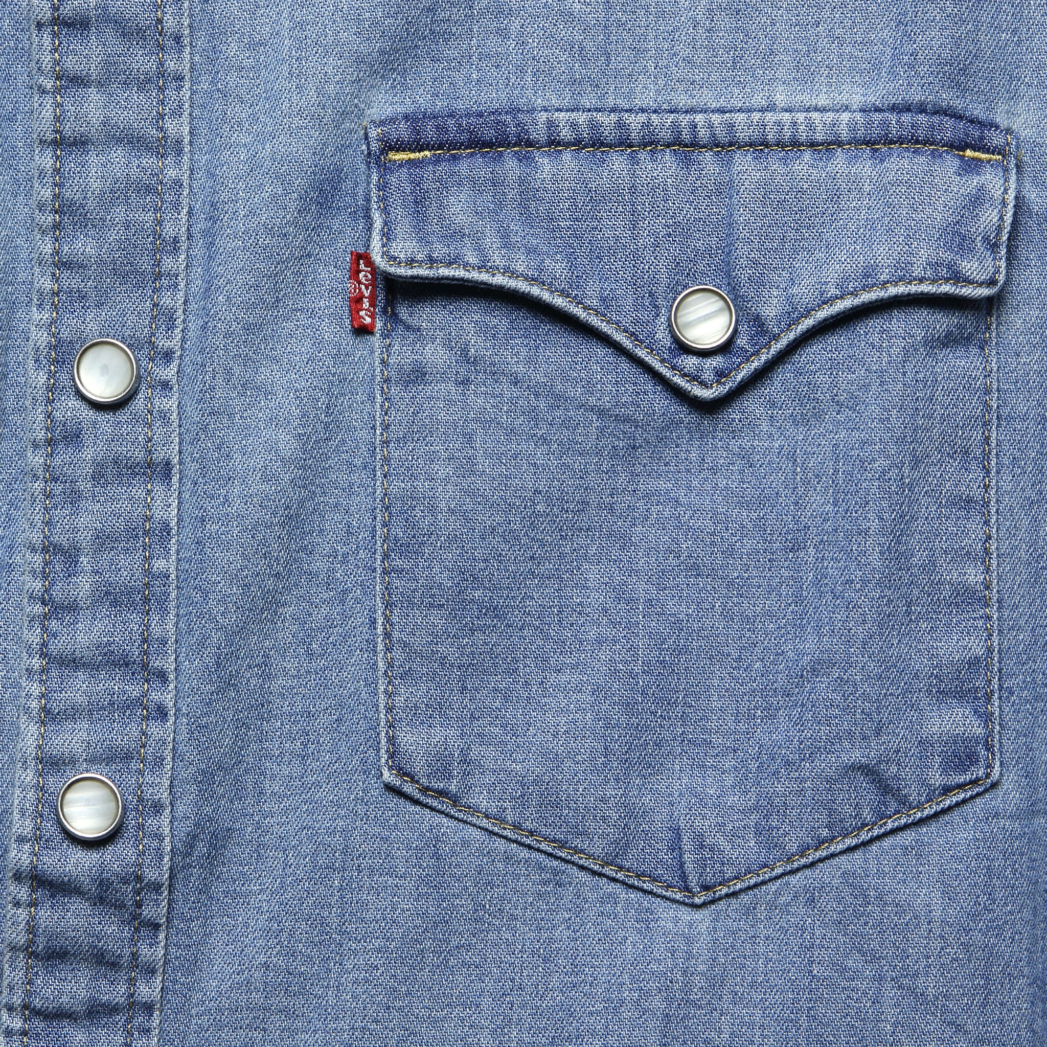 Barstow Denim Western Shirt - Red Cast Stone - Levis Premium - STAG Provisions - Tops - L/S Woven - Solid