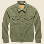 Canvas Trucker Jacket - Olive Night - Levis Premium - STAG Provisions - Outerwear - Coat / Jacket
