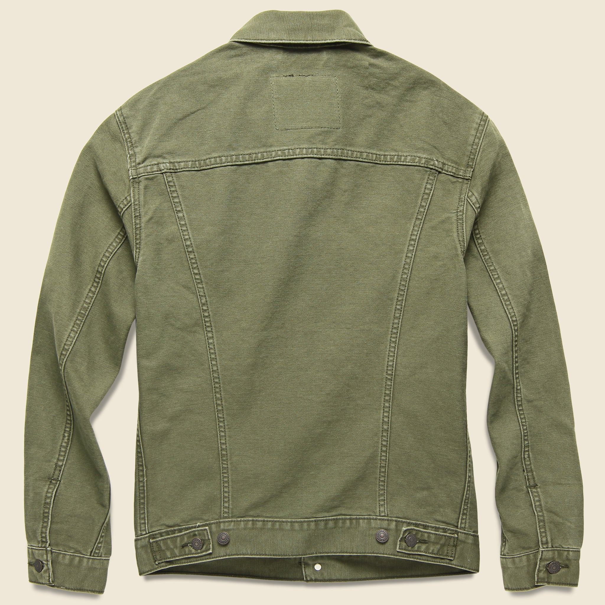Canvas Trucker Jacket - Olive Night - Levis Premium - STAG Provisions - Outerwear - Coat / Jacket