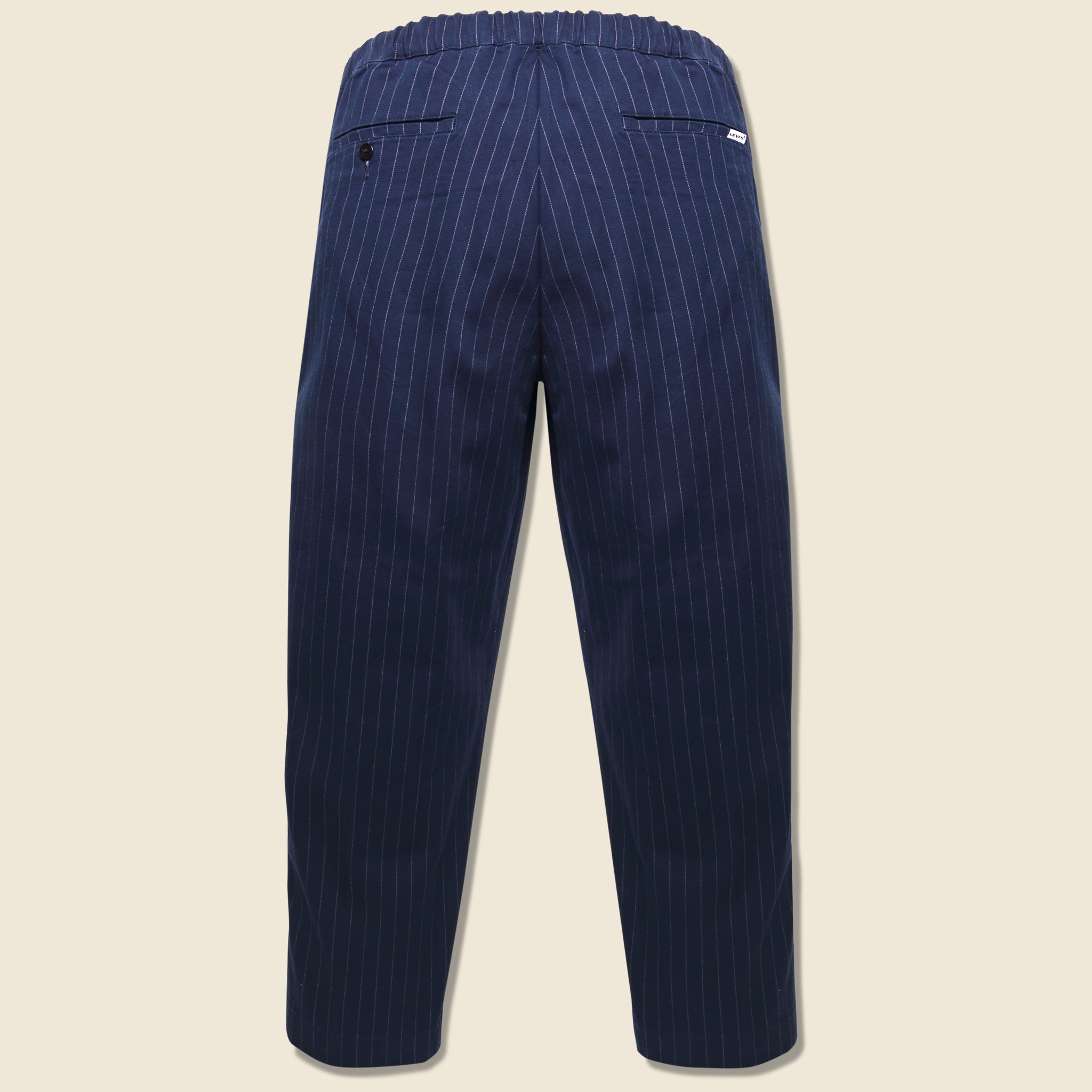 
                          Pull-On Taper Trouser - Navy Pinstripe - Levis Premium - STAG Provisions - Pants - Twill
                        