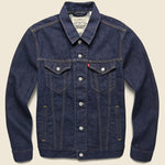 Wellthread Trucker Jacket - Indigo Rinse Hemp - Levis Premium - STAG Provisions - Outerwear - Coat / Jacket