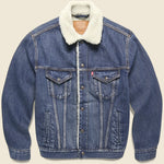 Type III Sherpa  Trucker Jacket - V Dark Sherpa - Levis Premium - STAG Provisions - Outerwear - Coat / Jacket