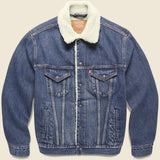 Type III Sherpa  Trucker Jacket - V Dark Sherpa - Levis Premium - STAG Provisions - Outerwear - Coat / Jacket