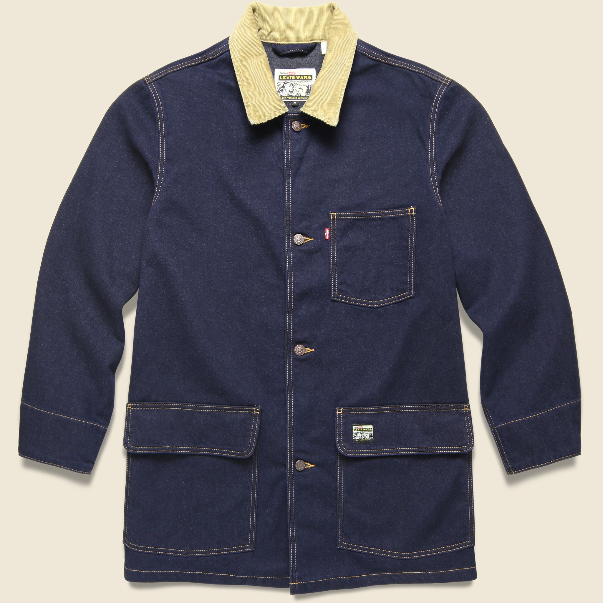 Cypress Chore Coat - Dark Indigo Rinse - Levis Premium - STAG Provisions - Outerwear - Coat / Jacket