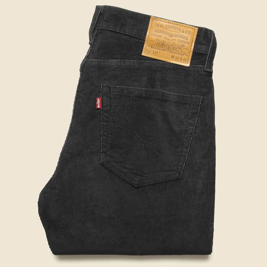 511 Slim Corduroy Pant - Black Agate - Levis Premium - STAG Provisions - Pants - Corduroy