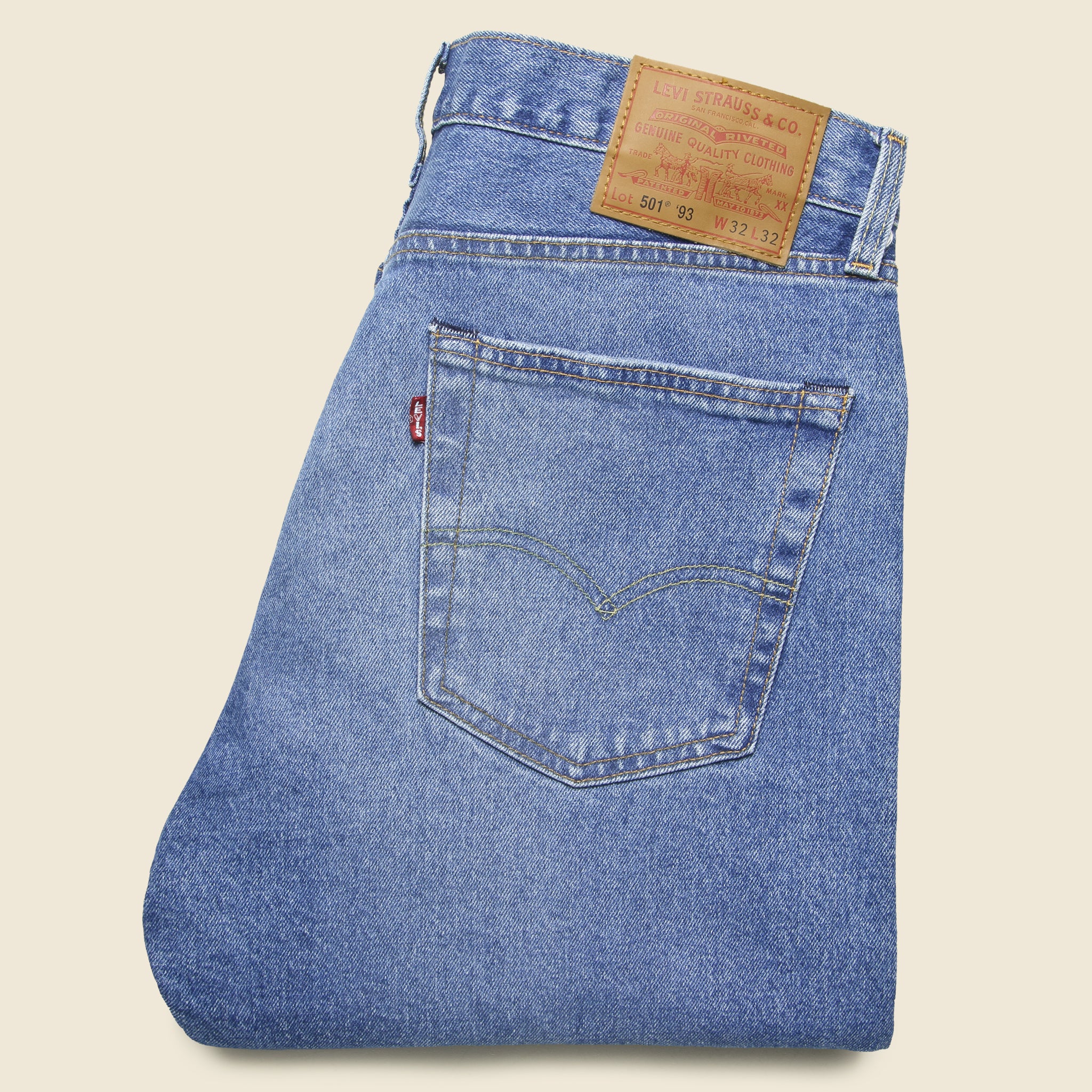 501 '93 Straight Jean - Basil Drip - Levis Premium - STAG Provisions - Pants - Denim