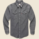 Barstow Denim Western Shirt - Black Wash - Levis Premium - STAG Provisions - Tops - L/S Woven - Solid