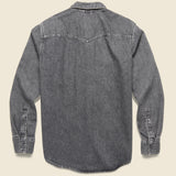 Barstow Denim Western Shirt - Black Wash - Levis Premium - STAG Provisions - Tops - L/S Woven - Solid