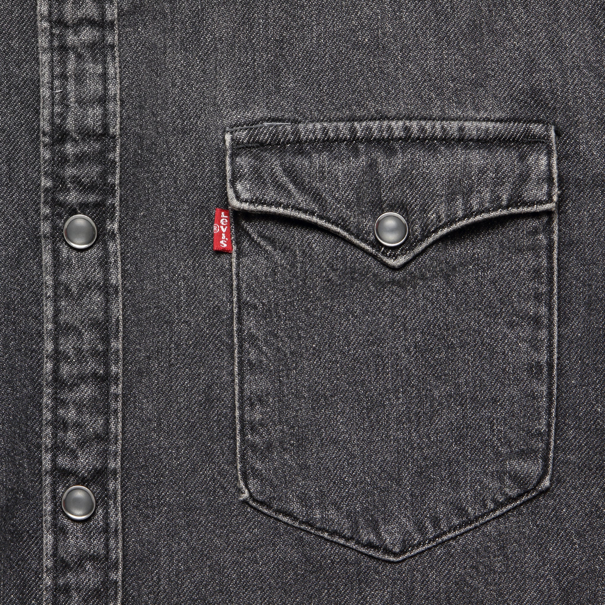 Barstow Denim Western Shirt - Black Wash - Levis Premium - STAG Provisions - Tops - L/S Woven - Solid