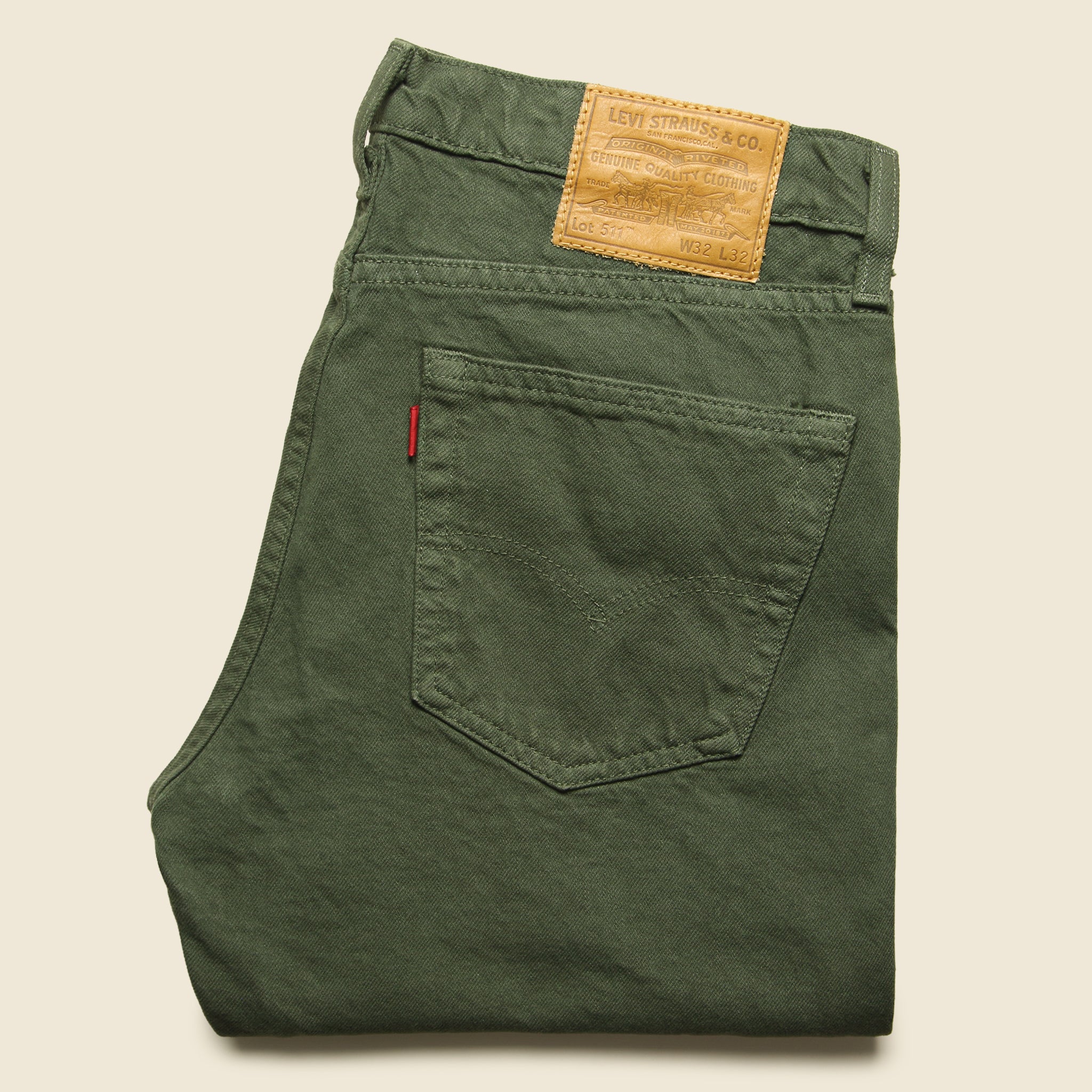 511 Color Jean - Olive Night - Levis Premium - STAG Provisions - Pants - Denim