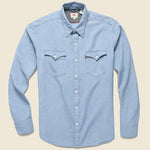 Modern Barstow Western Shirt - Light Indigo - Levis Premium - STAG Provisions - Tops - L/S Woven - Solid