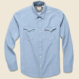 Modern Barstow Western Shirt - Light Indigo - Levis Premium - STAG Provisions - Tops - L/S Woven - Solid