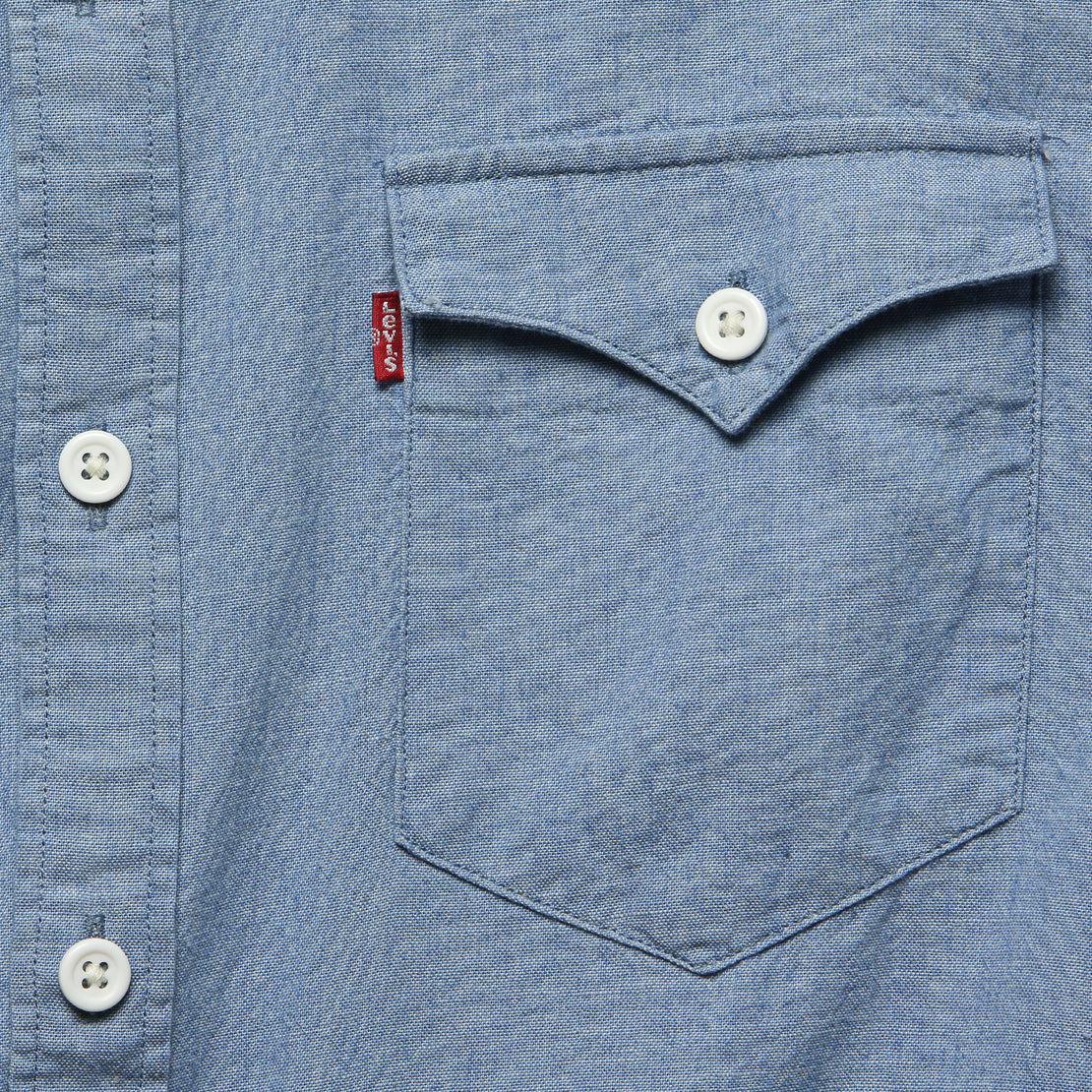 Modern Barstow Western Shirt - Light Indigo - Levis Premium - STAG Provisions - Tops - L/S Woven - Solid