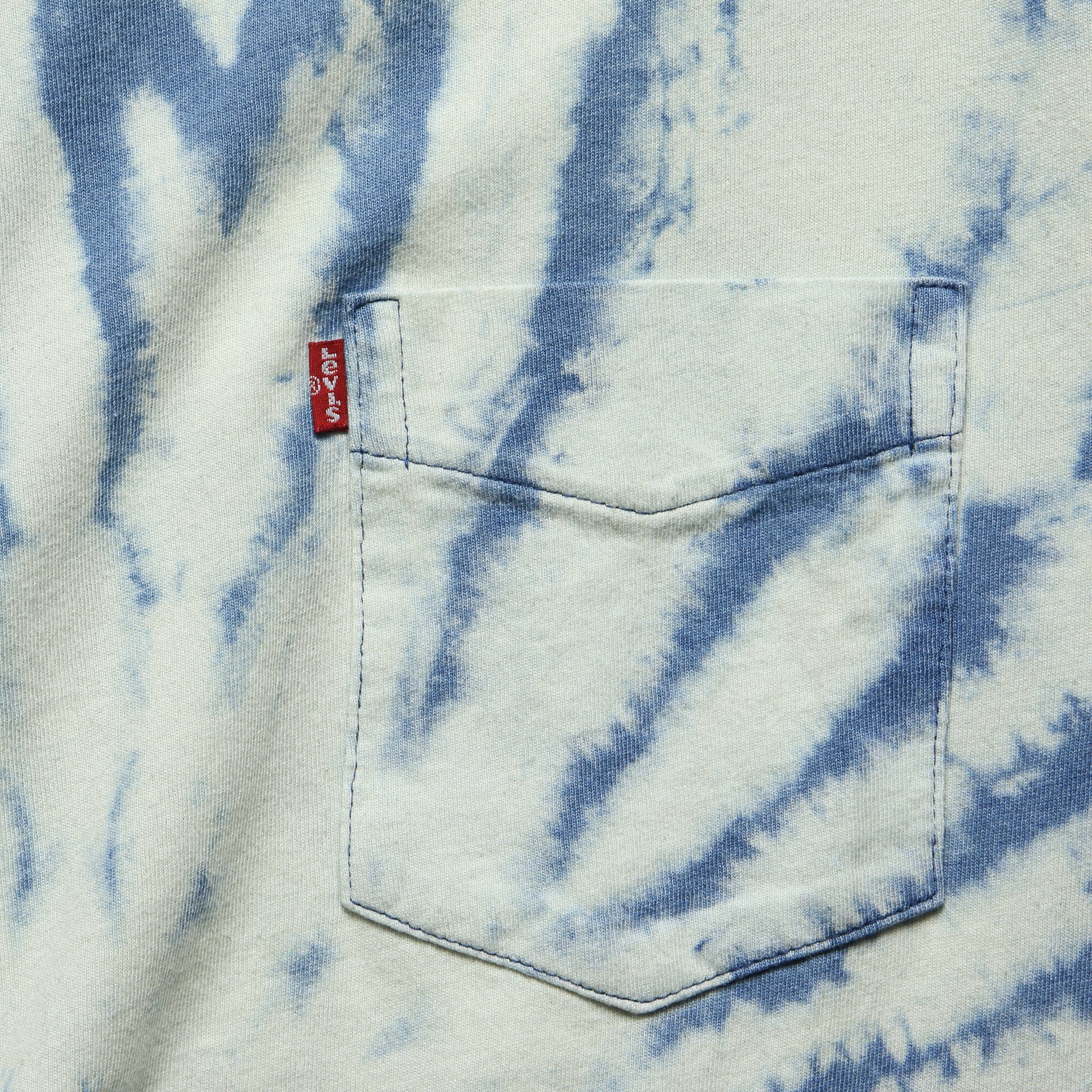 
                          Sunset Pocket Tee - Tie Dye Light Indigo - Levis Premium - STAG Provisions - Tops - S/S Tee
                        