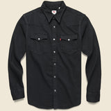 Barstow Western Shirt - Marble Black Denim - Levis Premium - STAG Provisions - Tops - L/S Woven - Solid