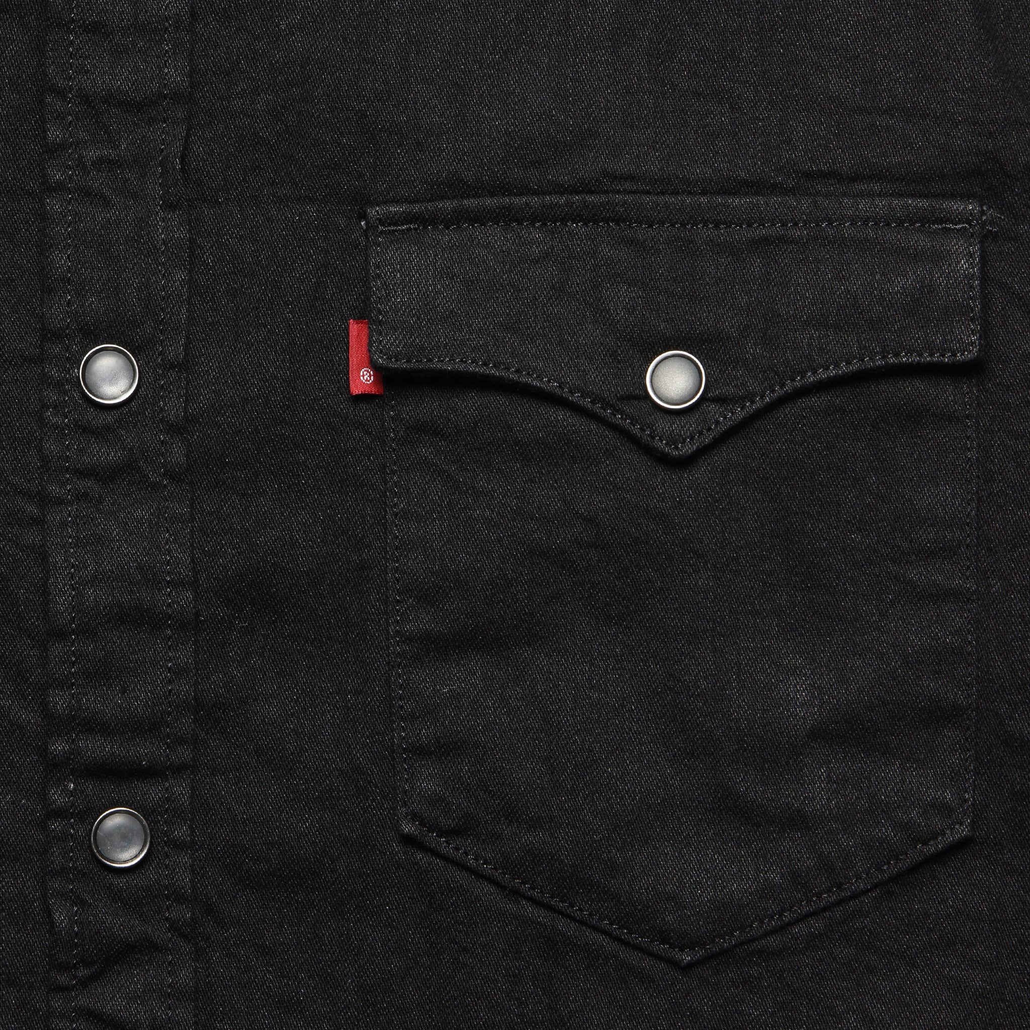 Barstow Western Shirt - Marble Black Denim - Levis Premium - STAG Provisions - Tops - L/S Woven - Solid
