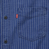 Sunset One-Pocket Slim Shirt - Indigo Stripe - Levis Premium - STAG Provisions - Tops - L/S Woven - Stripe