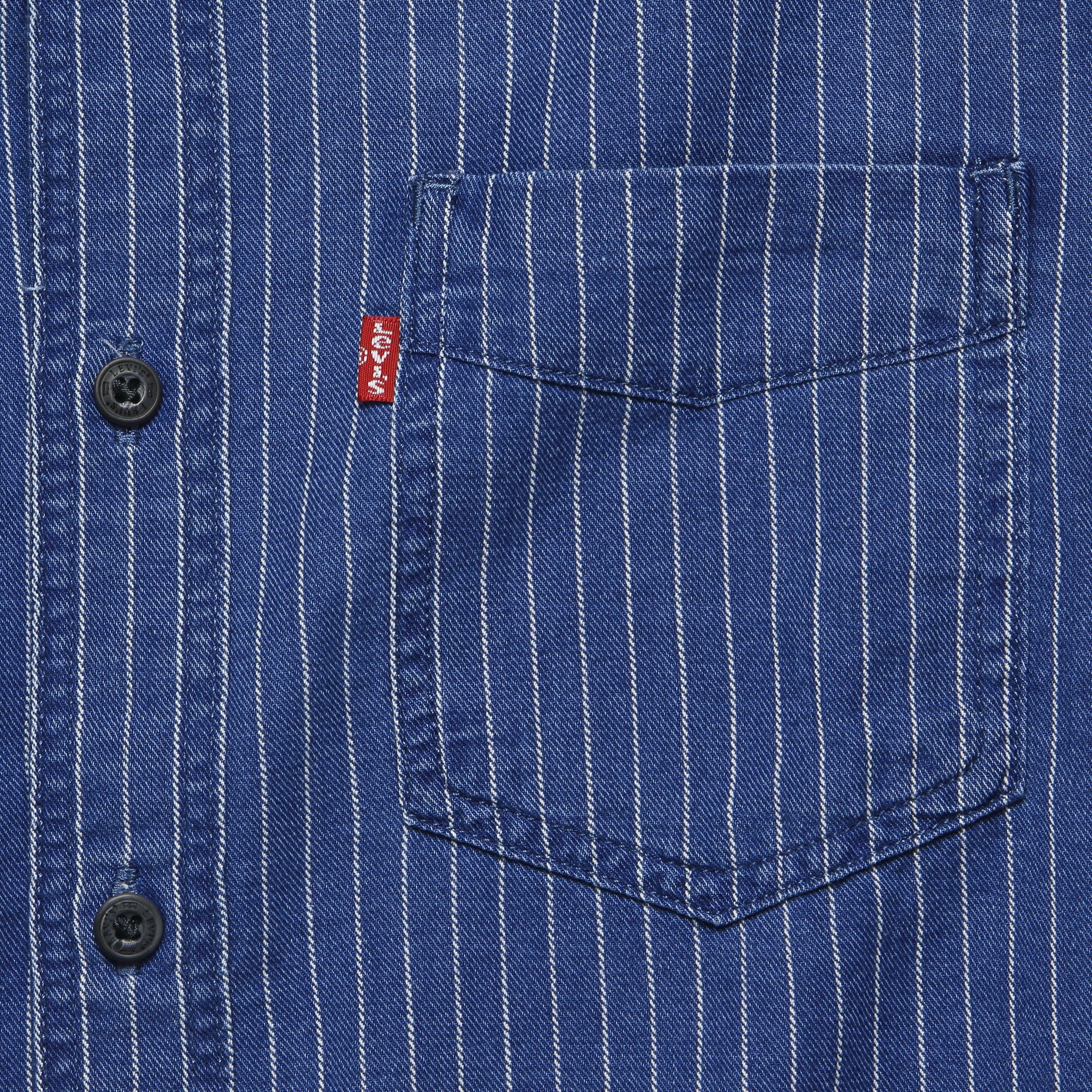 Sunset One-Pocket Slim Shirt - Indigo Stripe - Levis Premium - STAG Provisions - Tops - L/S Woven - Stripe