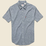 Sunset One-Pocket Shirt - Dress Blues - Levis Premium - STAG Provisions - Tops - S/S Woven - Solid