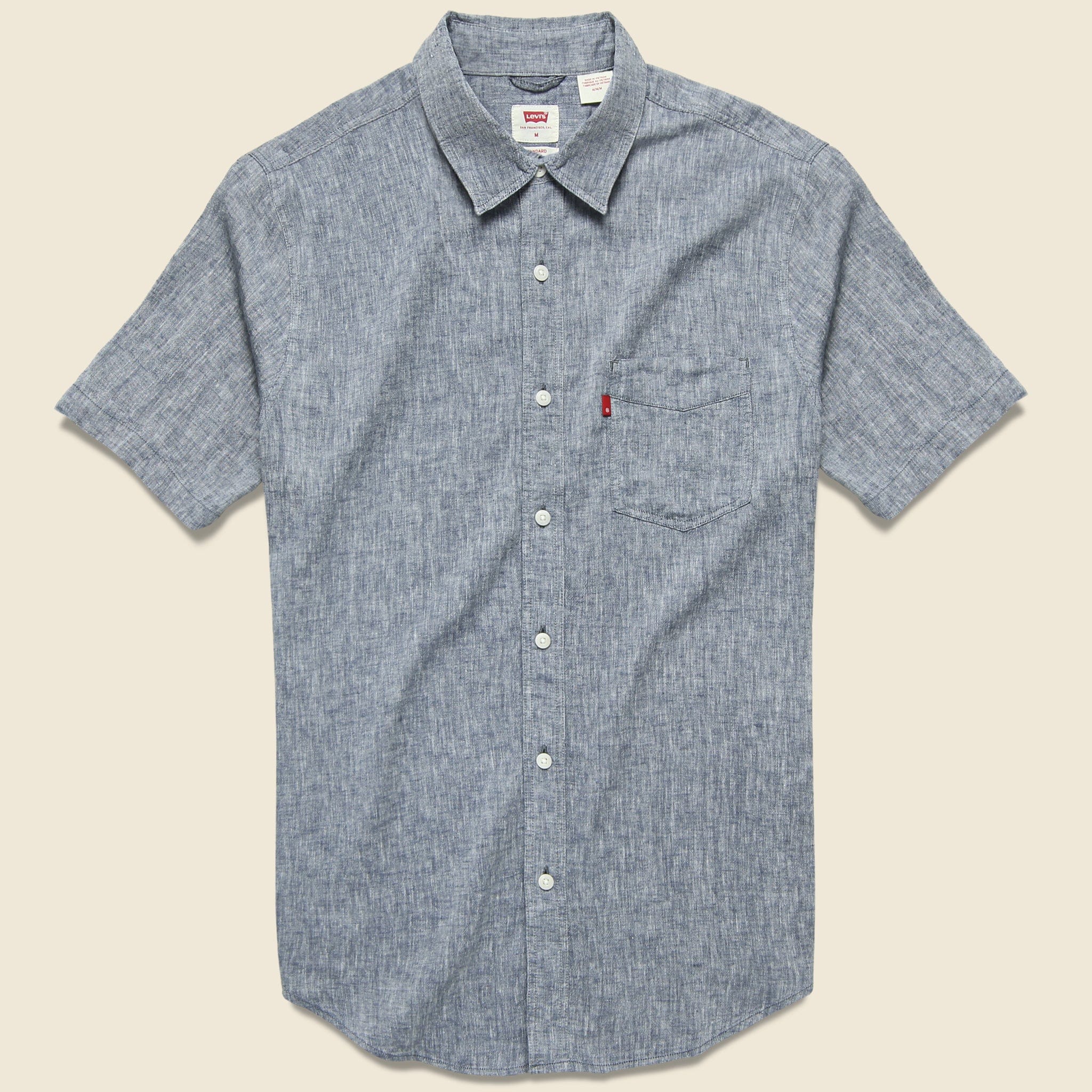 Sunset One-Pocket Shirt - Dress Blues - Levis Premium - STAG Provisions - Tops - S/S Woven - Solid