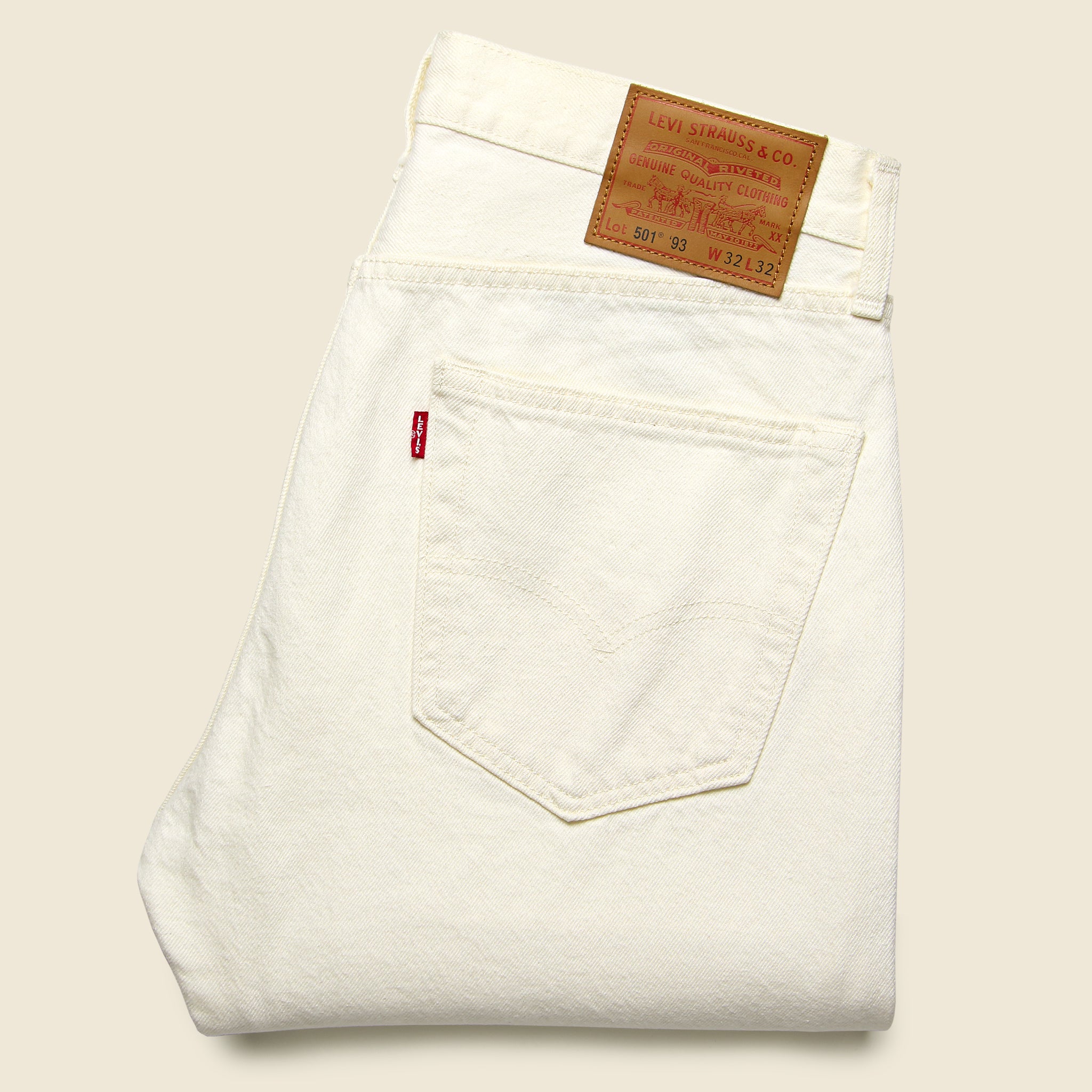 501 '93 Straight Jean - Marshmallow - Levis Premium - STAG Provisions - Pants - Denim