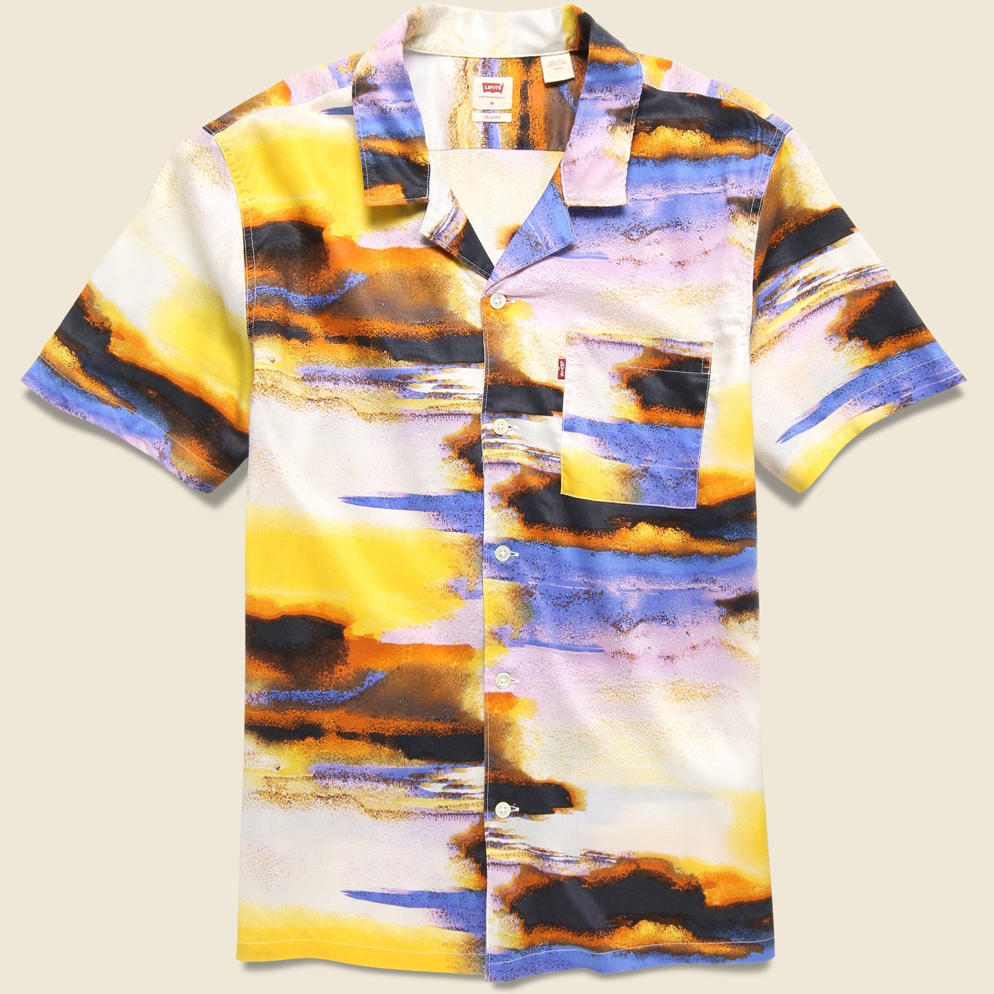 Sunset Camp Shirt - Yopal Egret - Levis Premium - STAG Provisions - Tops - S/S Woven - Other Pattern