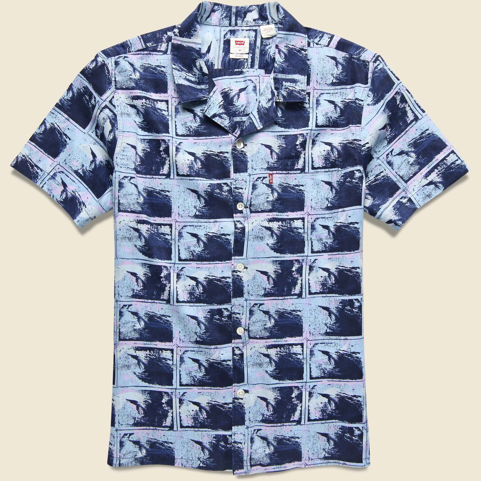 Sunset Camp Shirt - Ziggy Wave Lavender - Levis Premium - STAG Provisions - Tops - S/S Woven - Floral