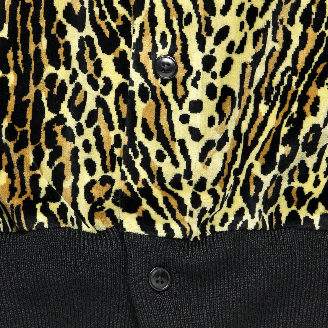 Button Through Fleece Jacket - Cheetah