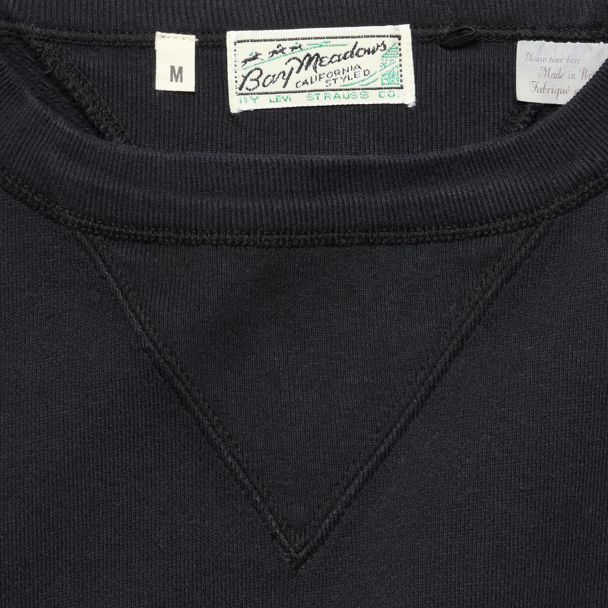 
                          Bay Meadows Sweatshirt - Black XX - Levis Vintage Clothing - STAG Provisions - Tops - Fleece / Sweatshirt
                        