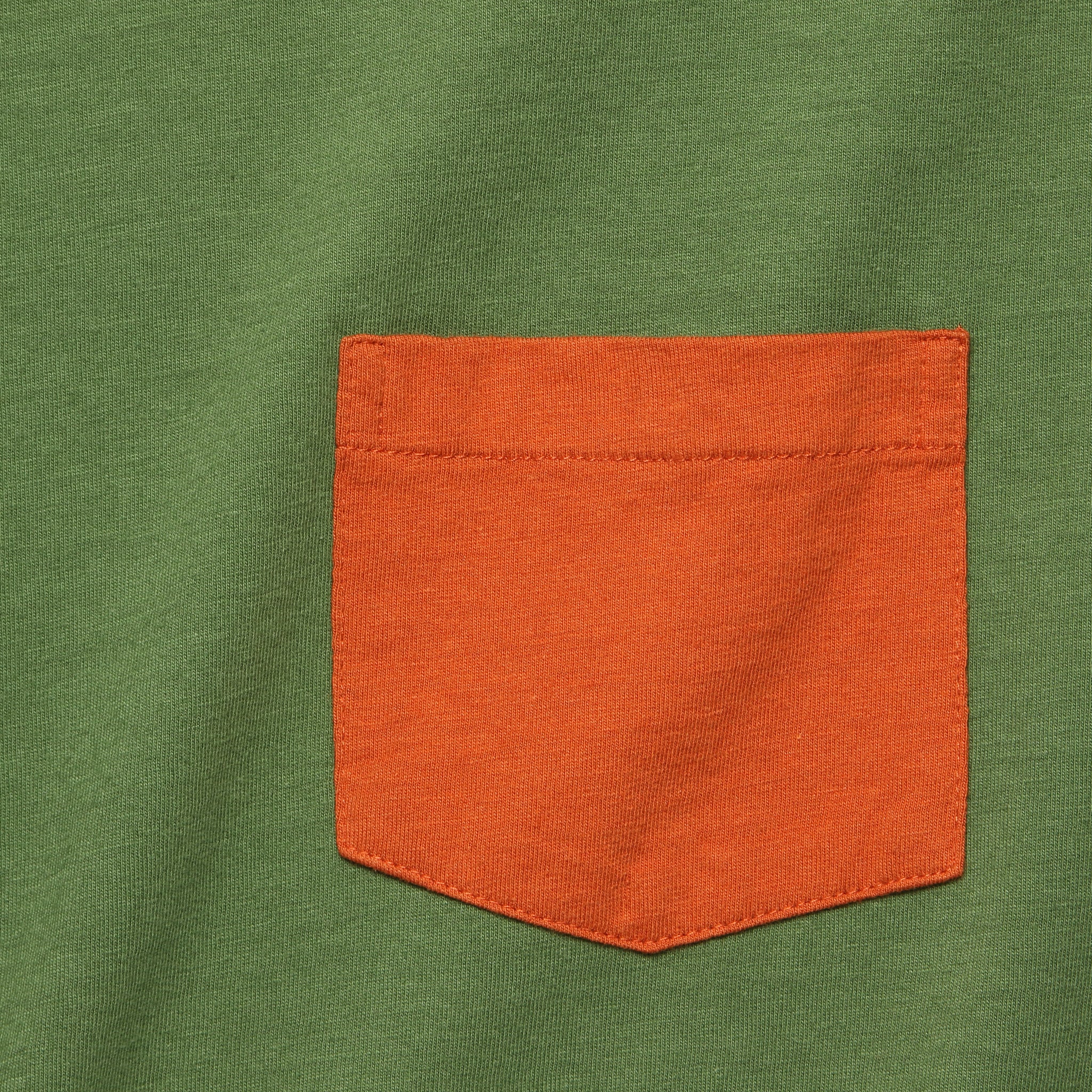 1950s Sportswear Tee - Green/Rust - Levis Vintage Clothing - STAG Provisions - Tops - S/S Tee