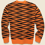 Zig Zag Crew Sweater - Red - Levis Vintage Clothing - STAG Provisions - Tops - Sweater