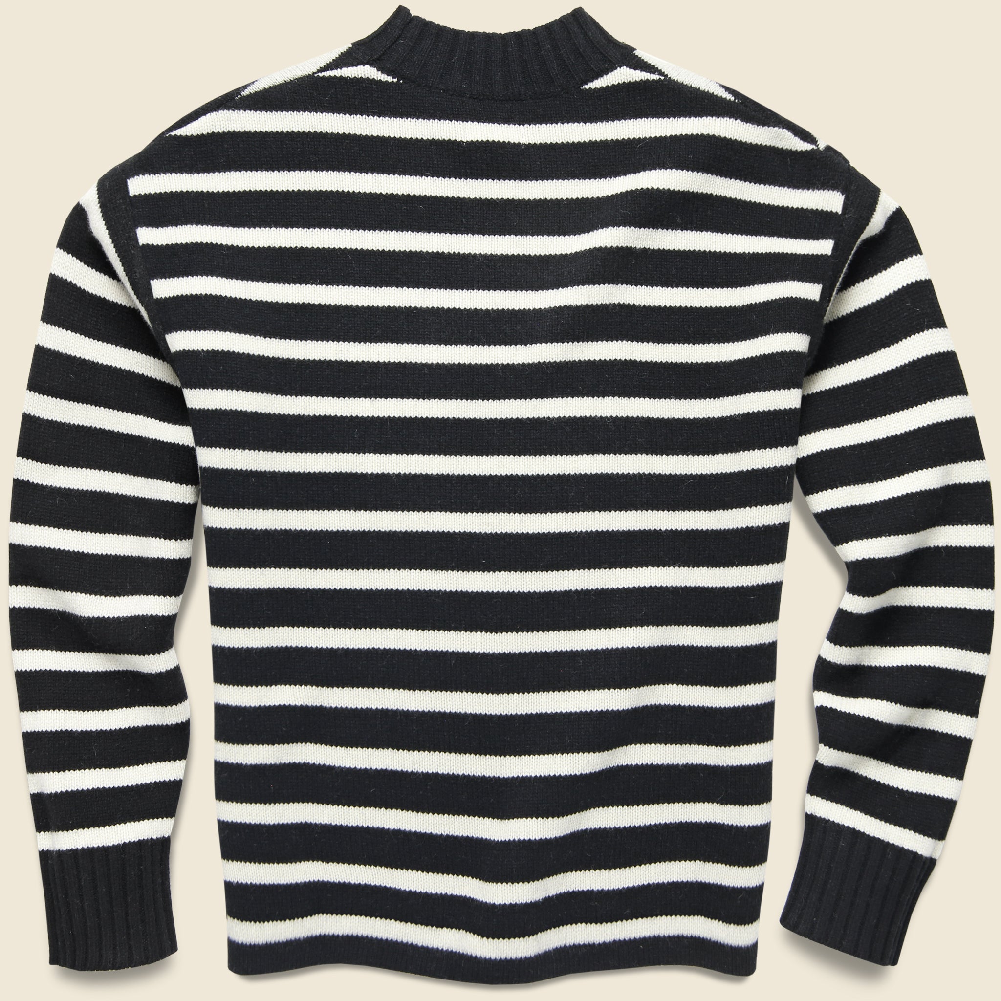 
                          Concentric Squares Mock Neck Sweater - Black/White - Levis Vintage Clothing - STAG Provisions - Tops - Sweater
                        