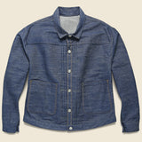 1880 Triple Pleat Blouse Jacket - Indigo - Levis Vintage Clothing - STAG Provisions - Outerwear - Coat / Jacket