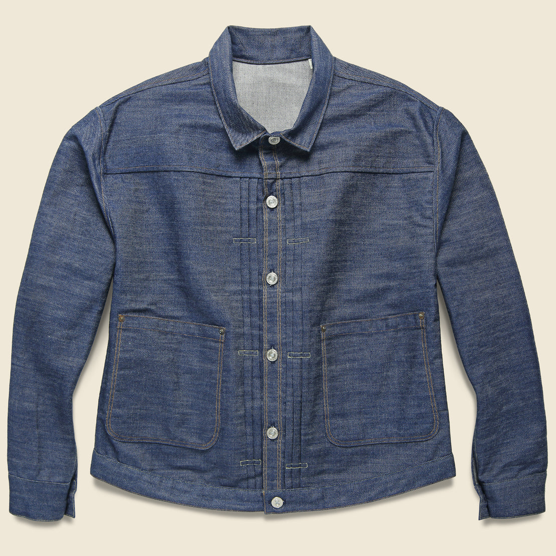 Levis Vintage Clothing 1880 Triple Pleat Blouse Jacket - Indigo