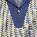 1950s Polo Shirt - Zig Zag Cobalt - Levis Vintage Clothing - STAG Provisions - Tops - S/S Knit