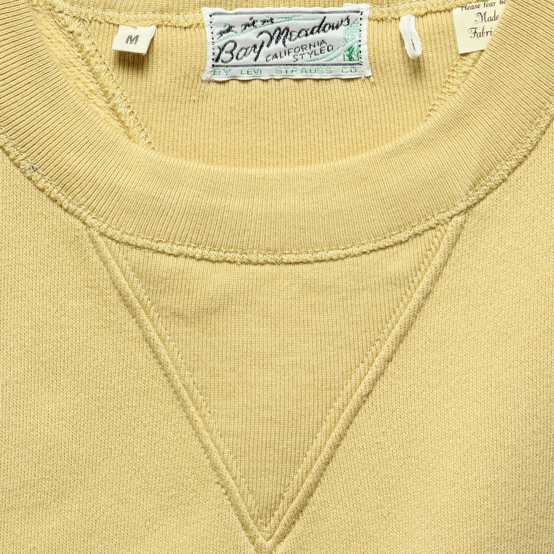 Bay Meadows Sweatshirt - Custard - Levis Vintage Clothing - STAG Provisions - Tops - Fleece / Sweatshirt